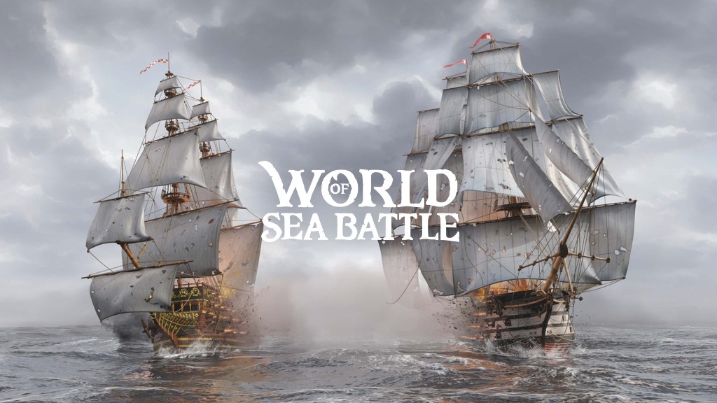 World of Sea Battle — capital ships in a stormy line battle